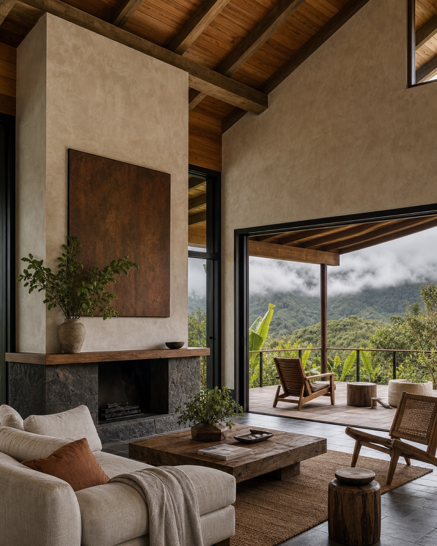 Conceptual mountain residence in Panama